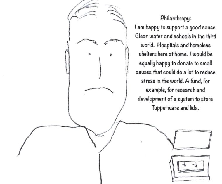 Cranky comic about losing the Tupperware lid