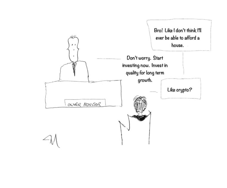 Younger adults thinking that crypto is the way to buying a home or investing in their future