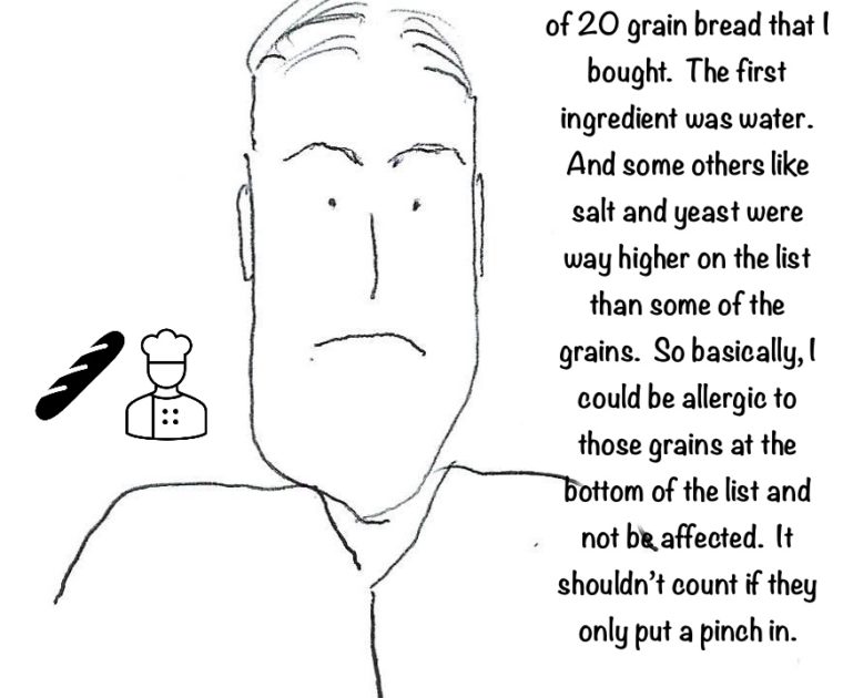 Comics talking about the differences between canadian bread and french bread
