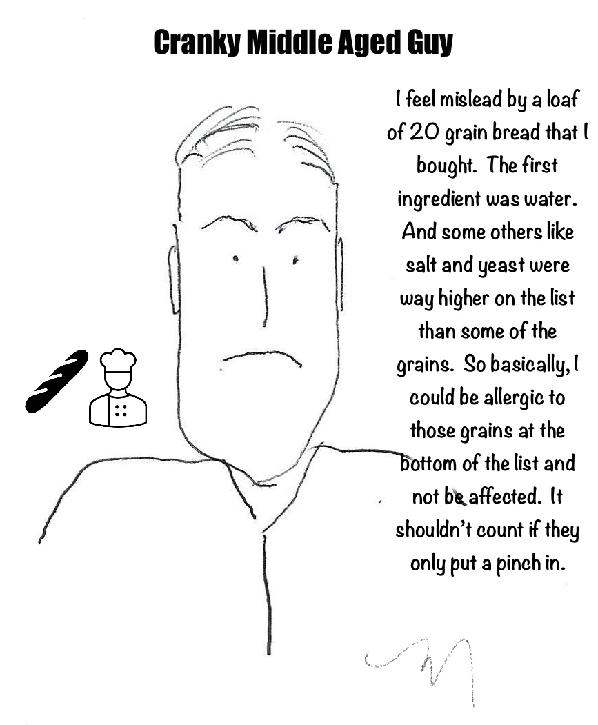 Comics talking about the differences between canadian bread and french bread